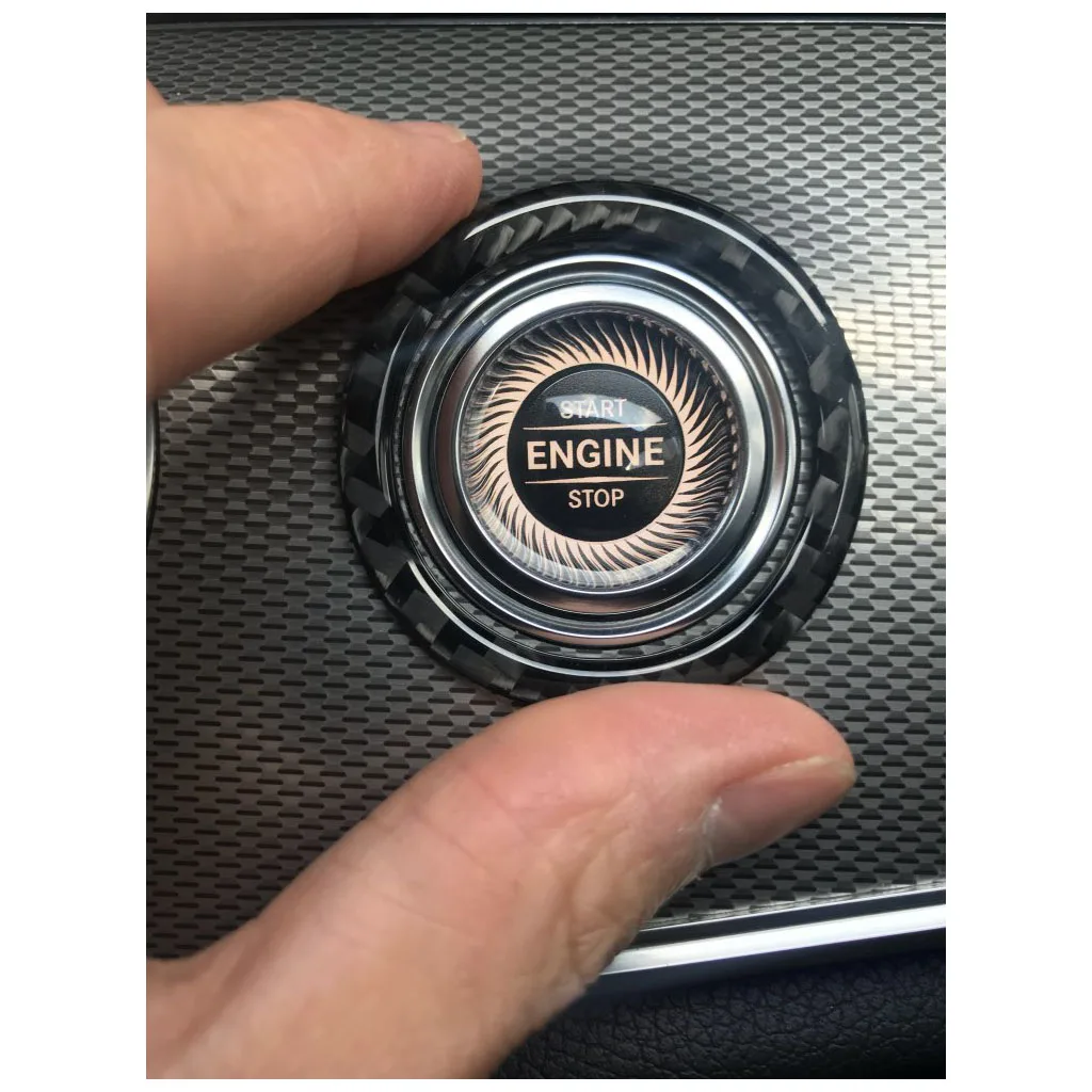 Кнопка запуска и остановки двигателя кольцевая наклейка для Mercedes Benz W205
