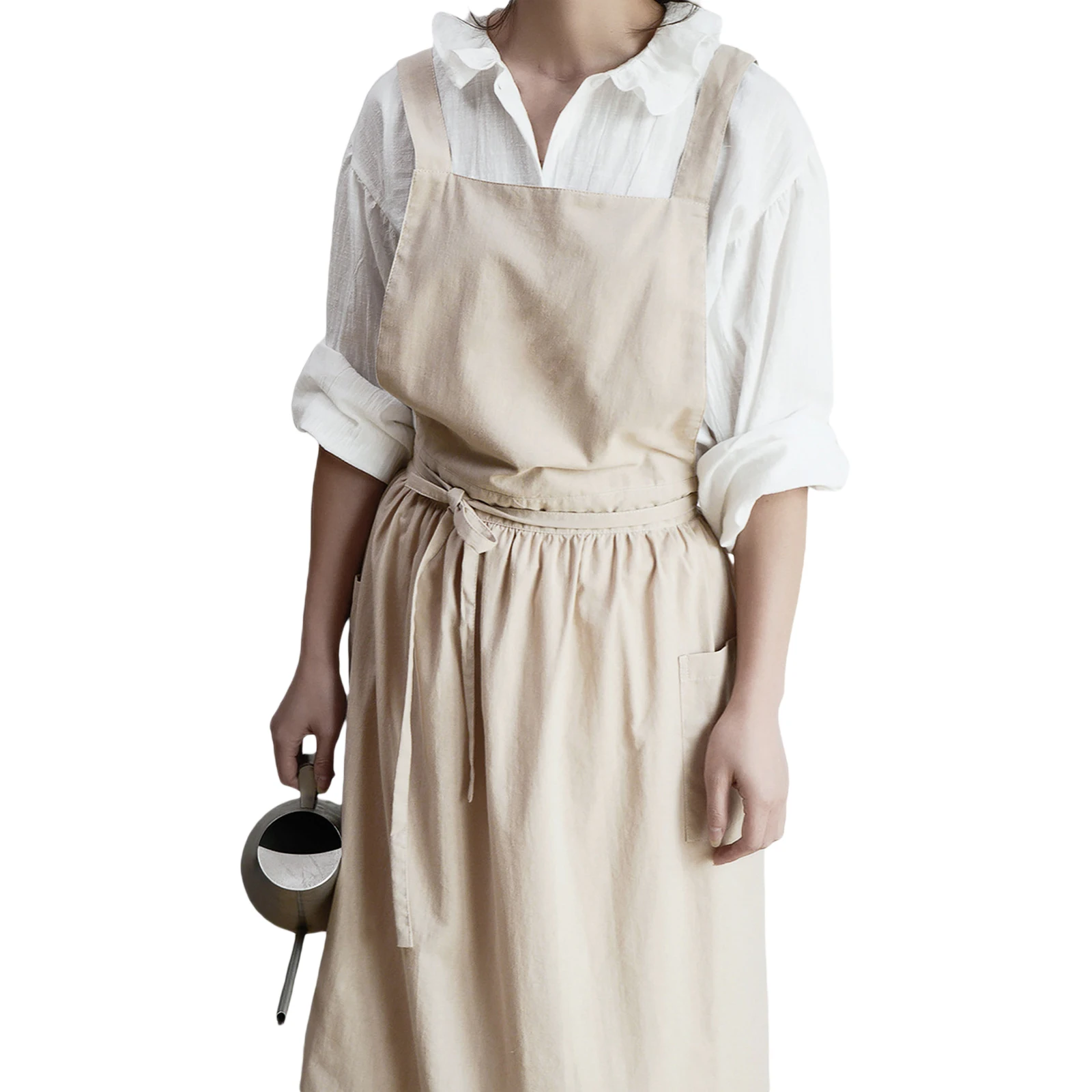Домашняя кухонная хлопковая жилет фартук товары для кафе в скандинавском стиле