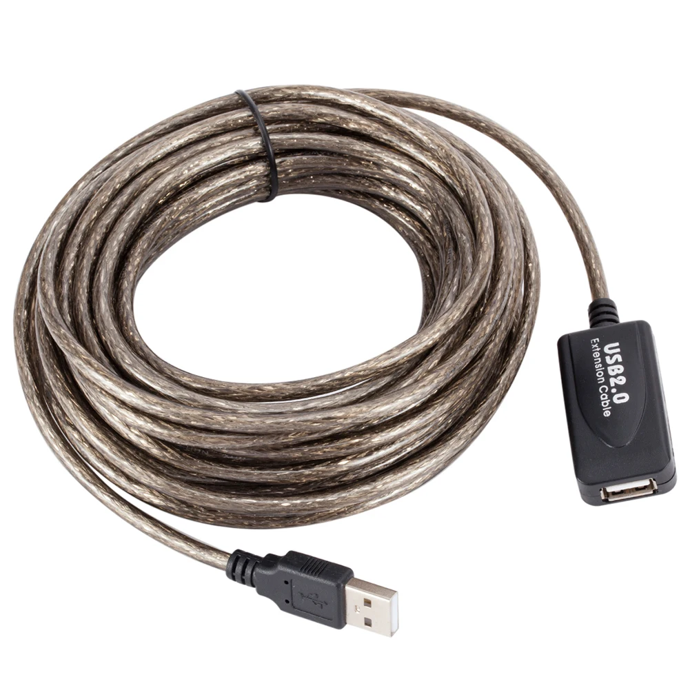 Кабель Удлинитель USB 2 0 Папа мама 10 м|Компьютерные кабели и разъемы| |