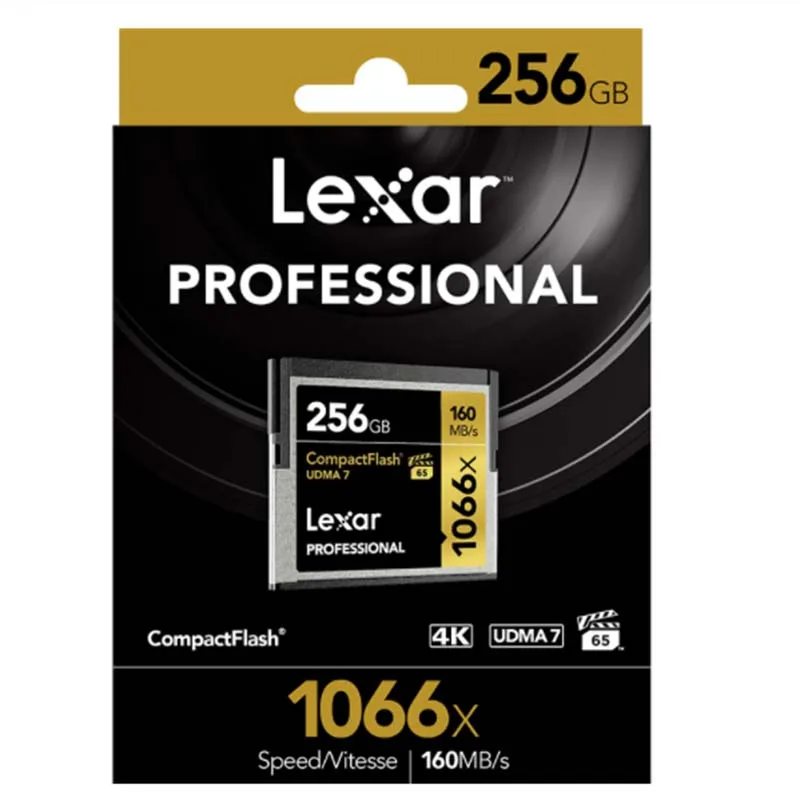 Lexar Professional 1066x Memory Card 256GB 128GB 64GB 32GB Compact Flash Card CF Card Max 160MB/s For 4K Camera