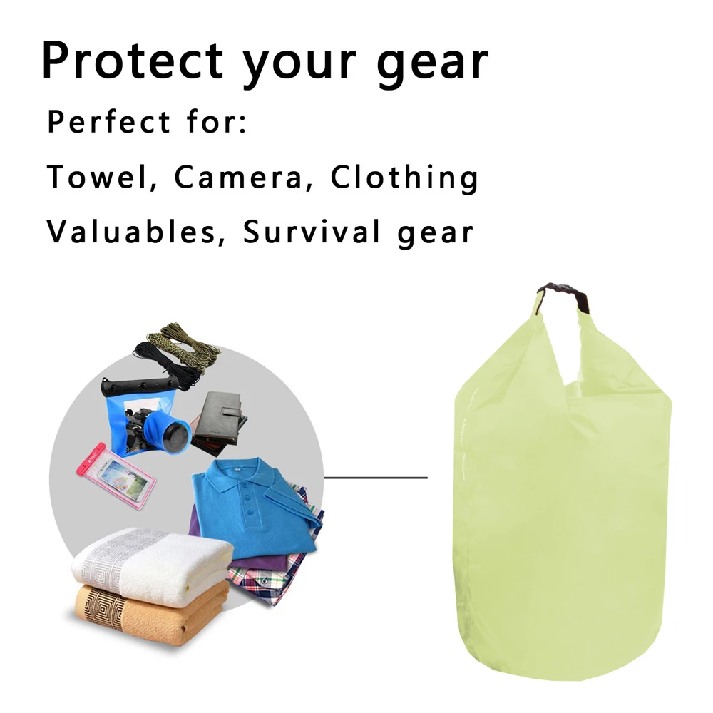 8L/40L/70L Portable Waterproof Dry Bag Sack Storage Pouch Bag for Camping Hiking Boating Kayaking Rafting River Ocean backpack