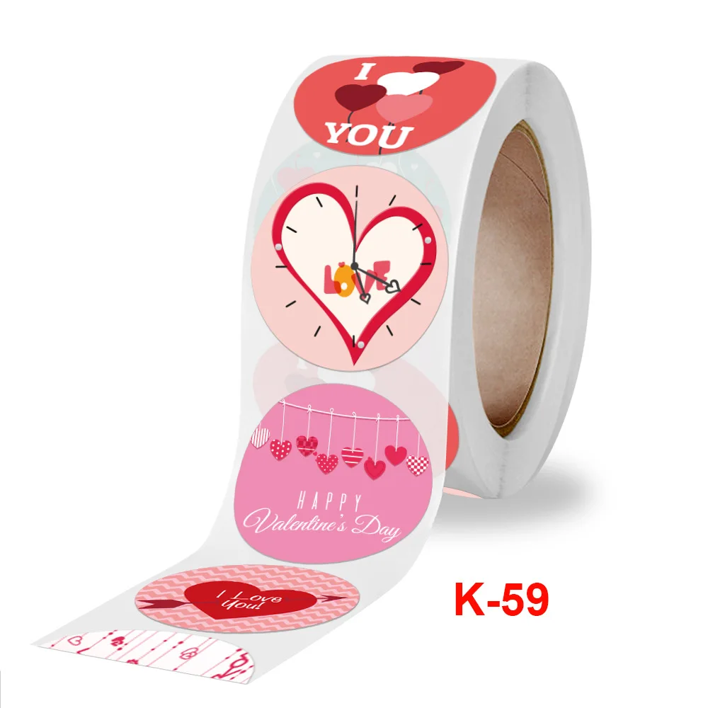 500 шт. 1 дюйм с надписью I lOVE YOU (я тебя люблю) наклейки счастливый подарок ко Дню