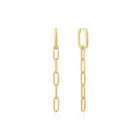 Золотые и серебряные серьги-подвески с кабельными звеньями для женщин, простые висячие серьги-подвески, ювелирные изделия для ушей, роскошный качественный женский подарок, новая мода