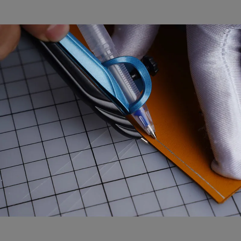 Бавер кожаного изделия шаг маркировка может держать ручки для рисования линейка