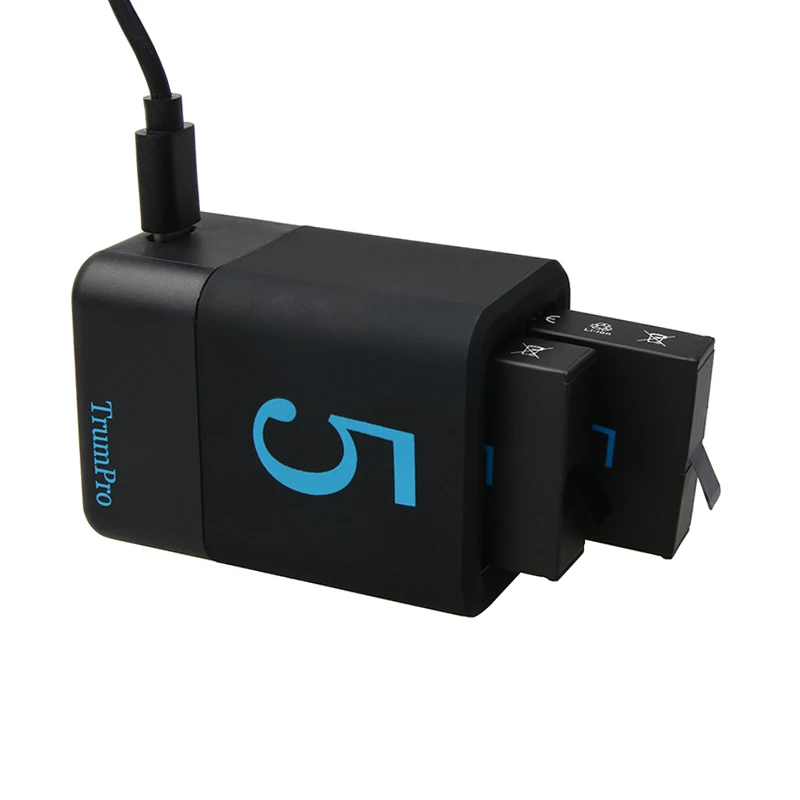 

Dual Slots Battery Charger for GoPro Hero 6 5 2 AHDBT-501 Battery USB Charging Double Charger for Go Pro Hero 5 6 Accessories
