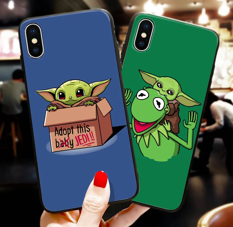 Милый ребенок йода мем Мягкий силиконовый чехол для телефона для iphone 6/6S 7/8, 7 Plus, X, XS, XR, XSMax 11 Pro