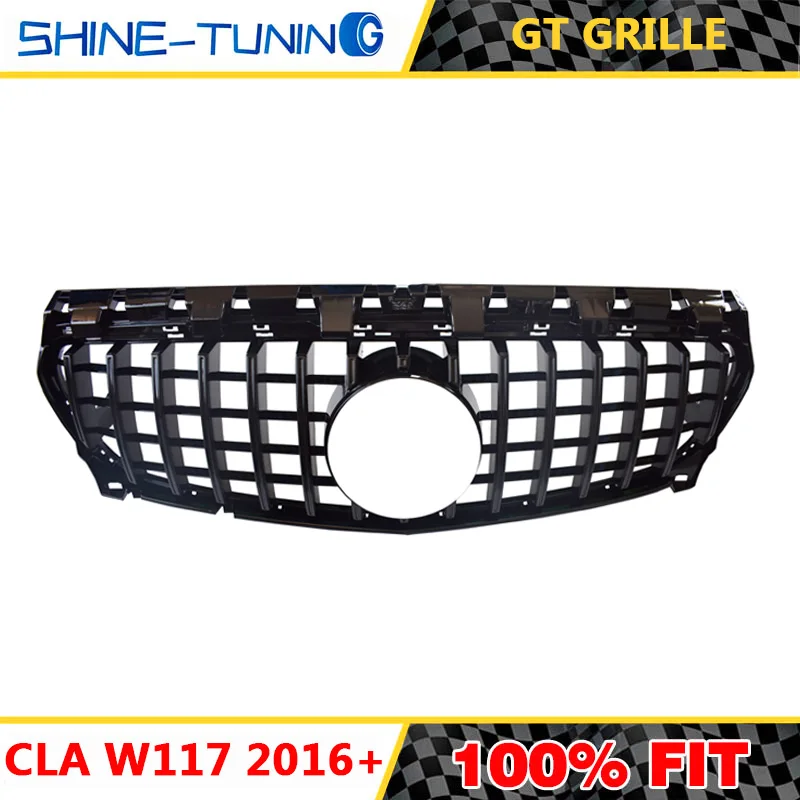 Подходит для класса CLA W117 AMG GTR GT R решетка радиатора CLA200 CLA220 CLA260 CLA45 2013-15 2016 + без