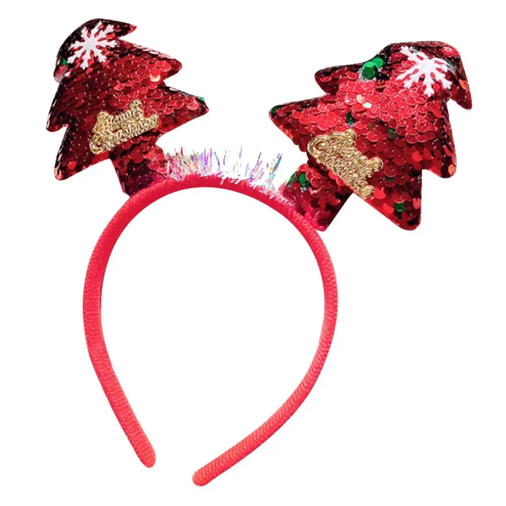 1 шт новогодний обруч украшение для волос Рождественская повязка новогодняя елка