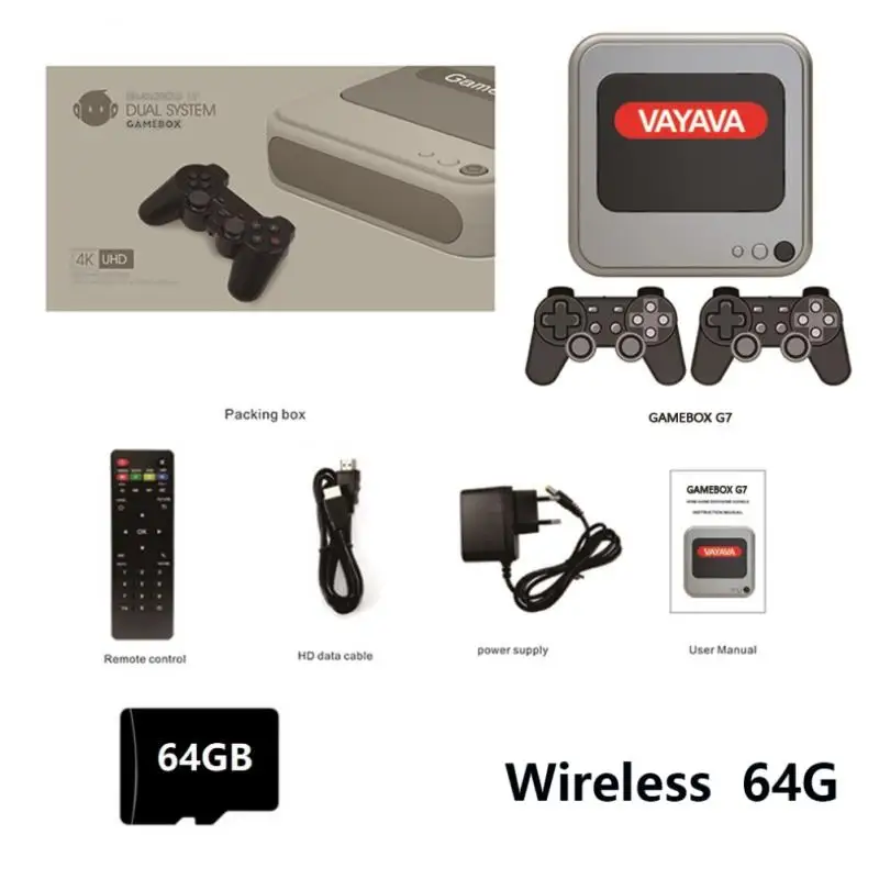 Игровые консоли Gamebox G7 в ретро-стиле беспроводной проводной игровой плеер HD TV с