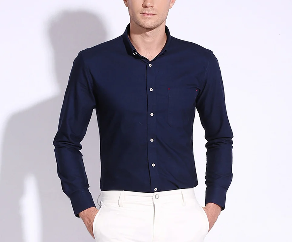 Качество хорошее для мужчин платье рубашка с длинным рукавом Повседневные