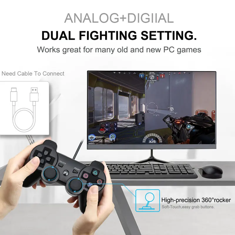 

For SONY PS3 Controller Bluetooth Gamepad for PlayStation 3 Joystick Wireless Console for Sony Playstation 3 SIXAXIS Controle PC