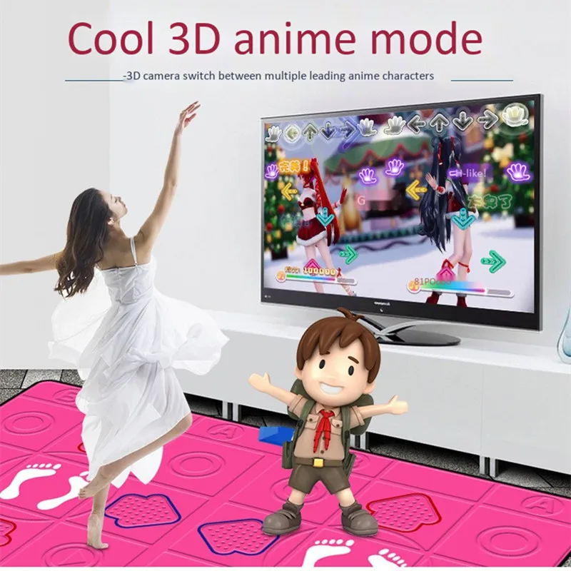 HDMI HD компьютер ТВ двойного назначения игры двойной танцевальный коврик йога