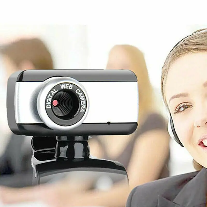 

480P USB Plug Play HD Webcam with Microphone for Skype Desktop Computer Live Class Conference Home Office Computer Web Camera