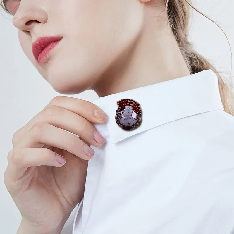 Значок СССР советская эмблема победа Сталин военный винтажный значок классика