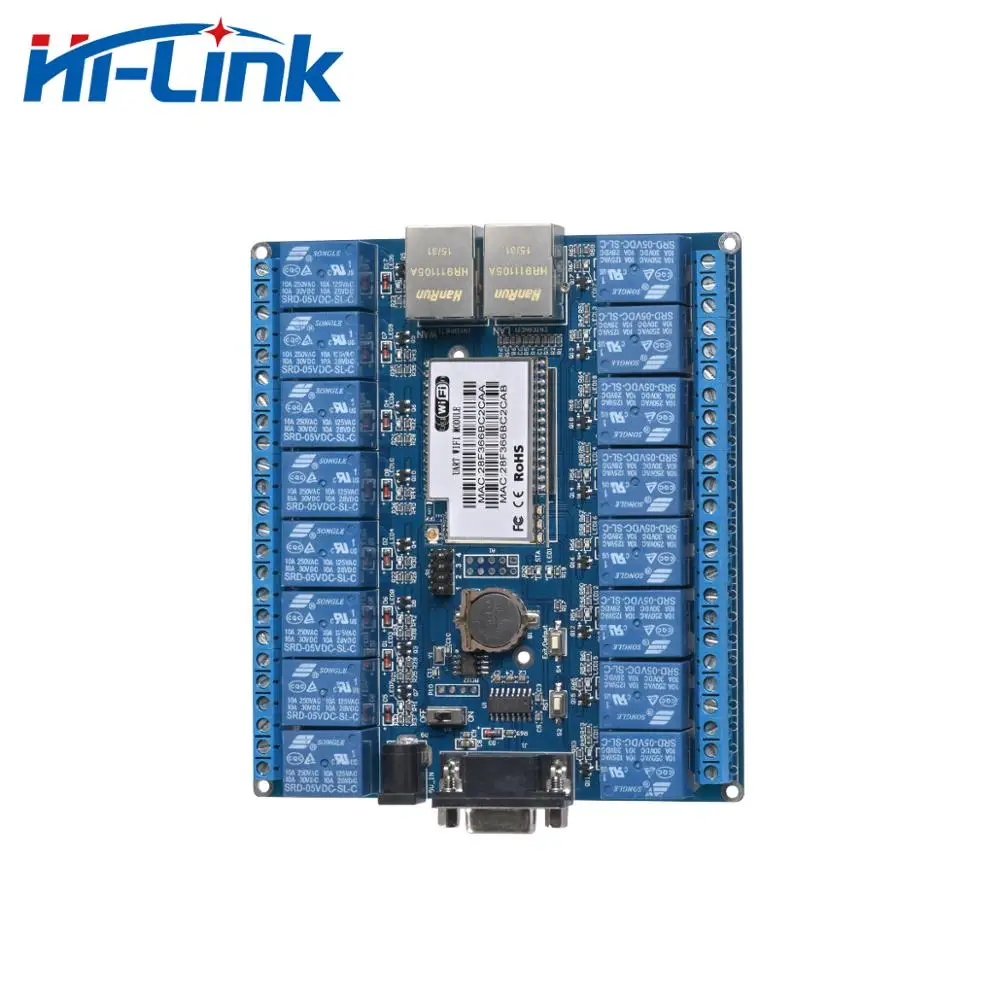 Бесплатная доставка HLK SW16 16 канальный видеорегистратор LAN WAN Wi Fi релейная плата