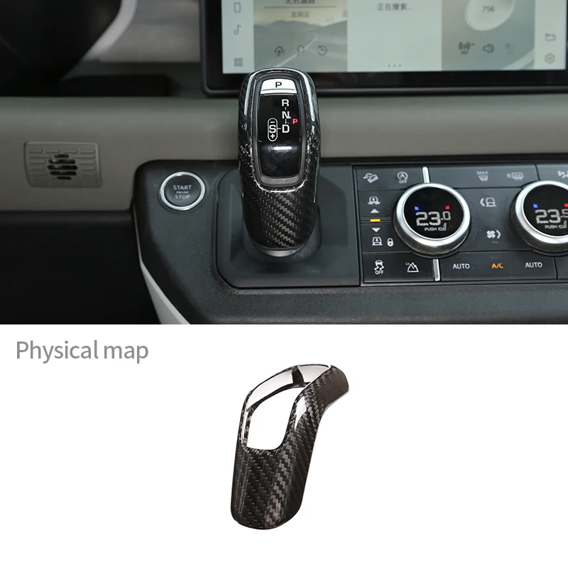Для Land Rover Defender 110 20-21 Настоящее углеродное волокно Автомобильная центральная