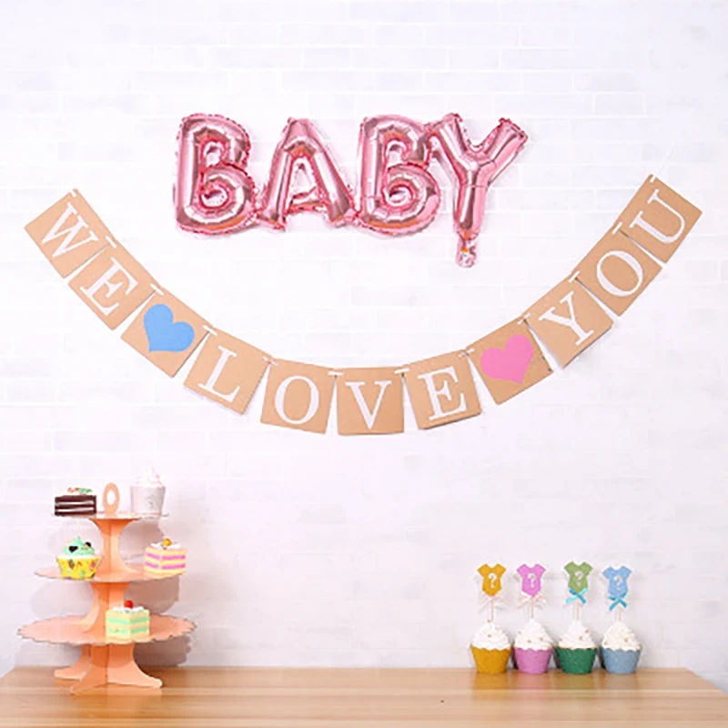 1 набор Бумажная гирлянда для мальчиков и девочек|Украшения своими руками