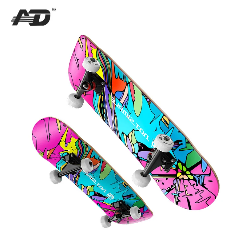 

Skateboard Beginners Adult Boys And Girls Teenagers And Children Road Professional Double Tilt Four-wheel Skateboard