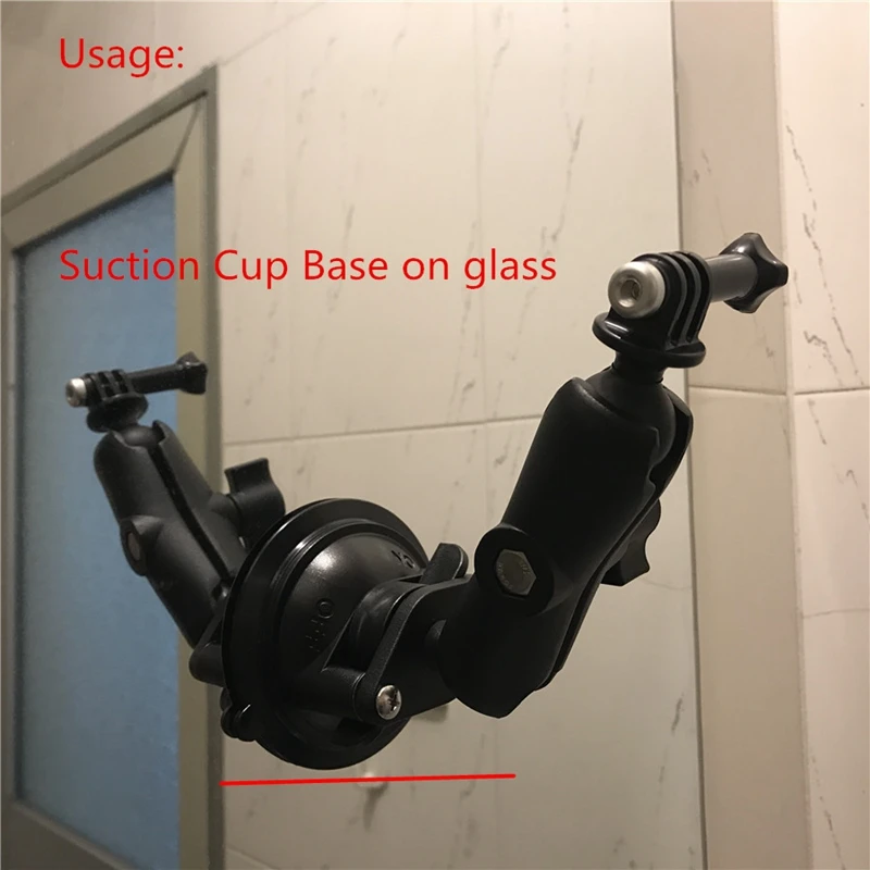 80 мм Диаметр окна автомобиля Поворотный замок на присоске база с 1 дюймовым