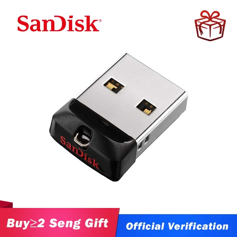 SanDisk 16 Гб USB флеш накопитель 64 ГБ 2 0 Cruzer Fit CZ33 Mini Pen Drive 32 карта памяти 8 4 Бесплатная
