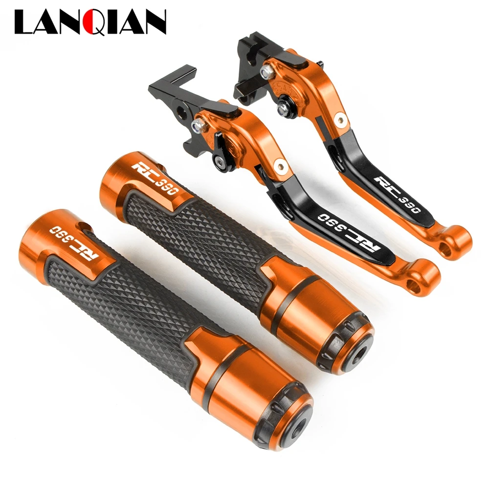 

Motorcycle CNC Brake Clutch Lever & 7/8 22MM Handlebar Grips For RC 390 2012 2013 2014 2015-2017 2018 2019 RC390 Accessories