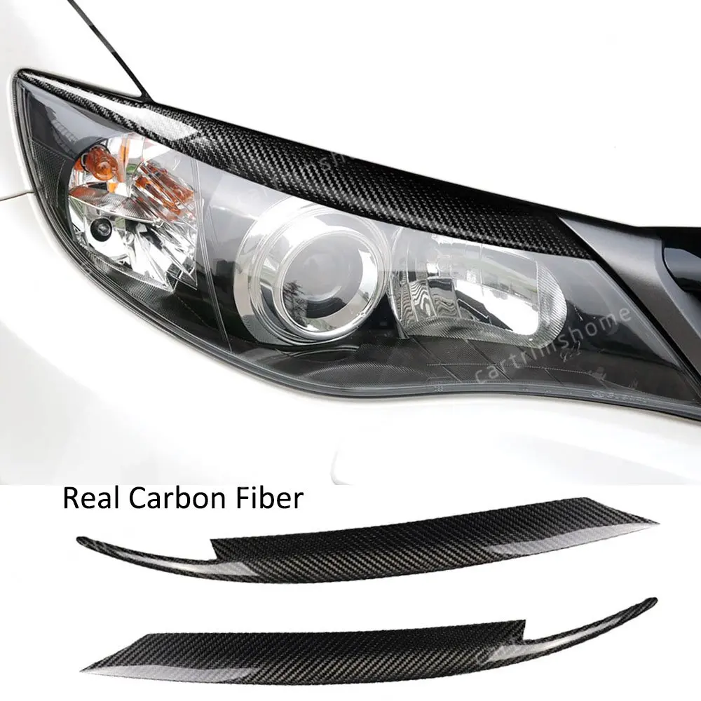 

Carbon Fiber Headlight eyebrow Trim For Subaru Impreza WRX STi X 10th GRB 08-11