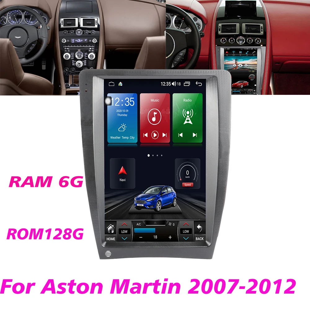 

For Aston Martin 2007-2012 GPS Navigation Tape Recorder Head Unit Multimedia Radio 12.1Android Stereo Receiver Car Radio Auto