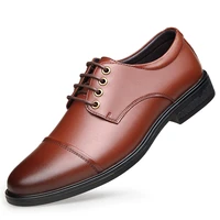 business mens dress casual shoes high quality genuine leather shoes for men fashion lace up sotf botoom mens driving shoes