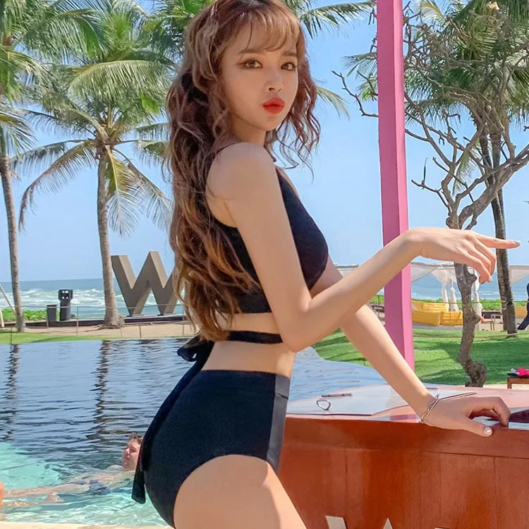 Купальник для подростков купальный костюм женский раздельный из двух предметов