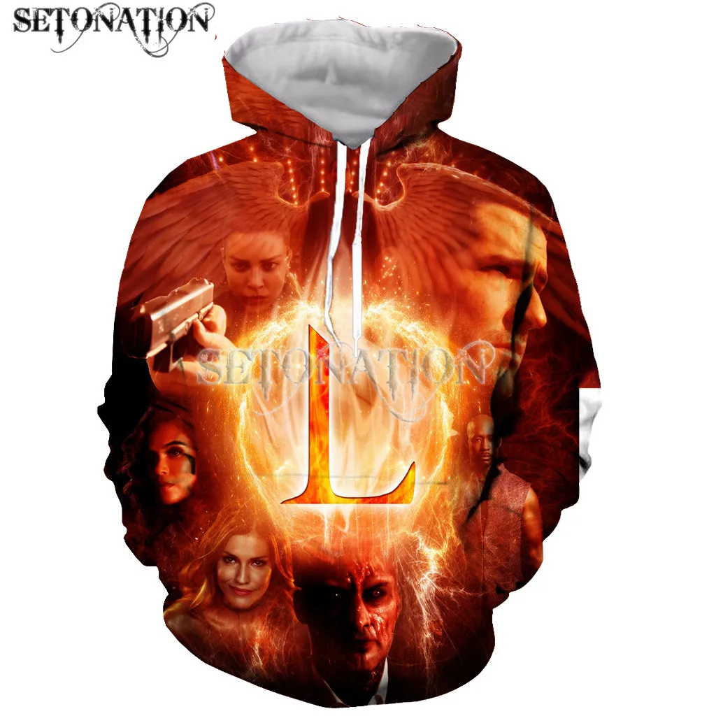 Lucifer morningstar модные с длинным рукавом 3D печать
