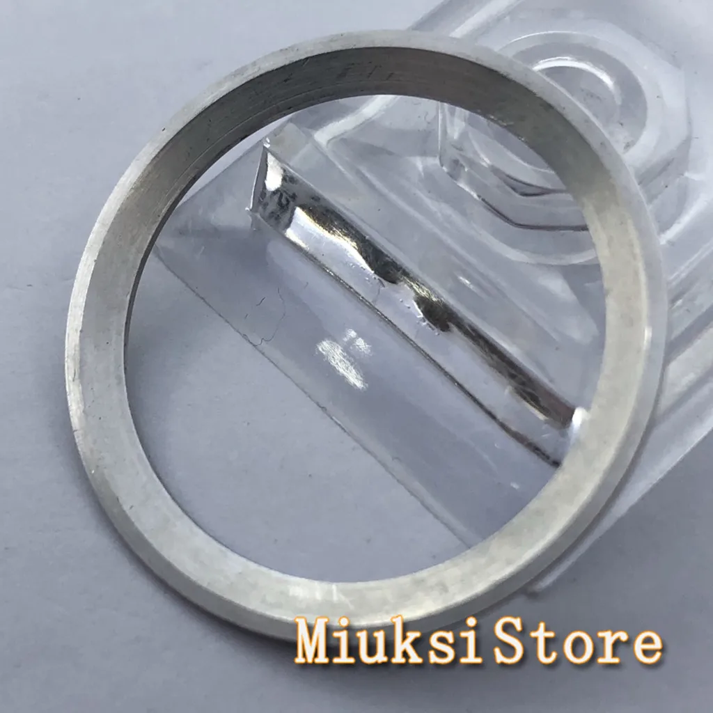 38 мм Серебряный GMT Часы из нержавеющей стали Безель подходит для SUB