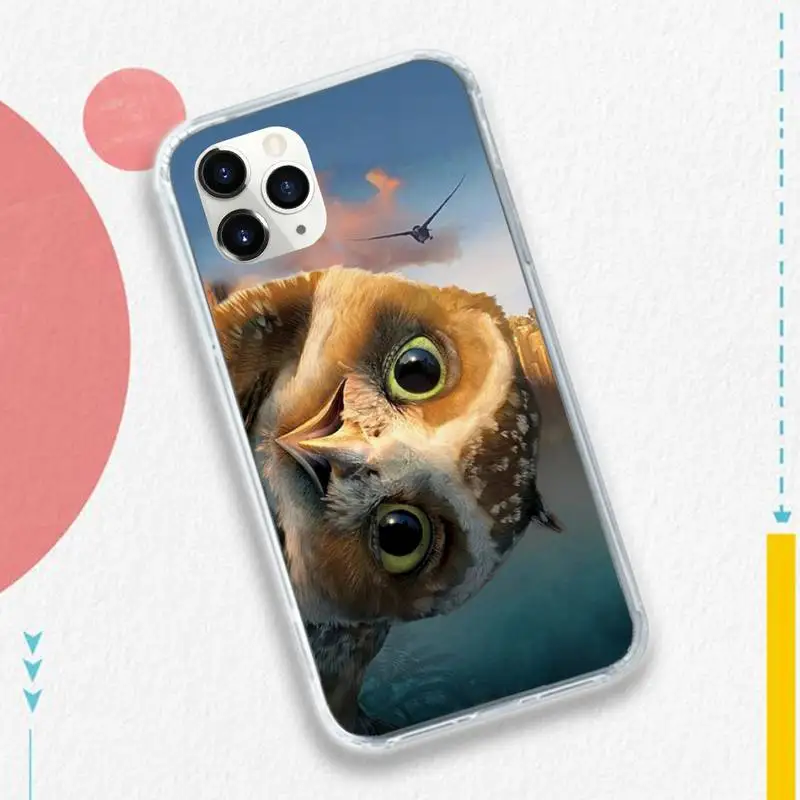 

Animal Night Owl Lovely Phone Case for iPhone 11 12 pro XS MAX 8 7 6 6S Plus X 5S SE 2020 XR