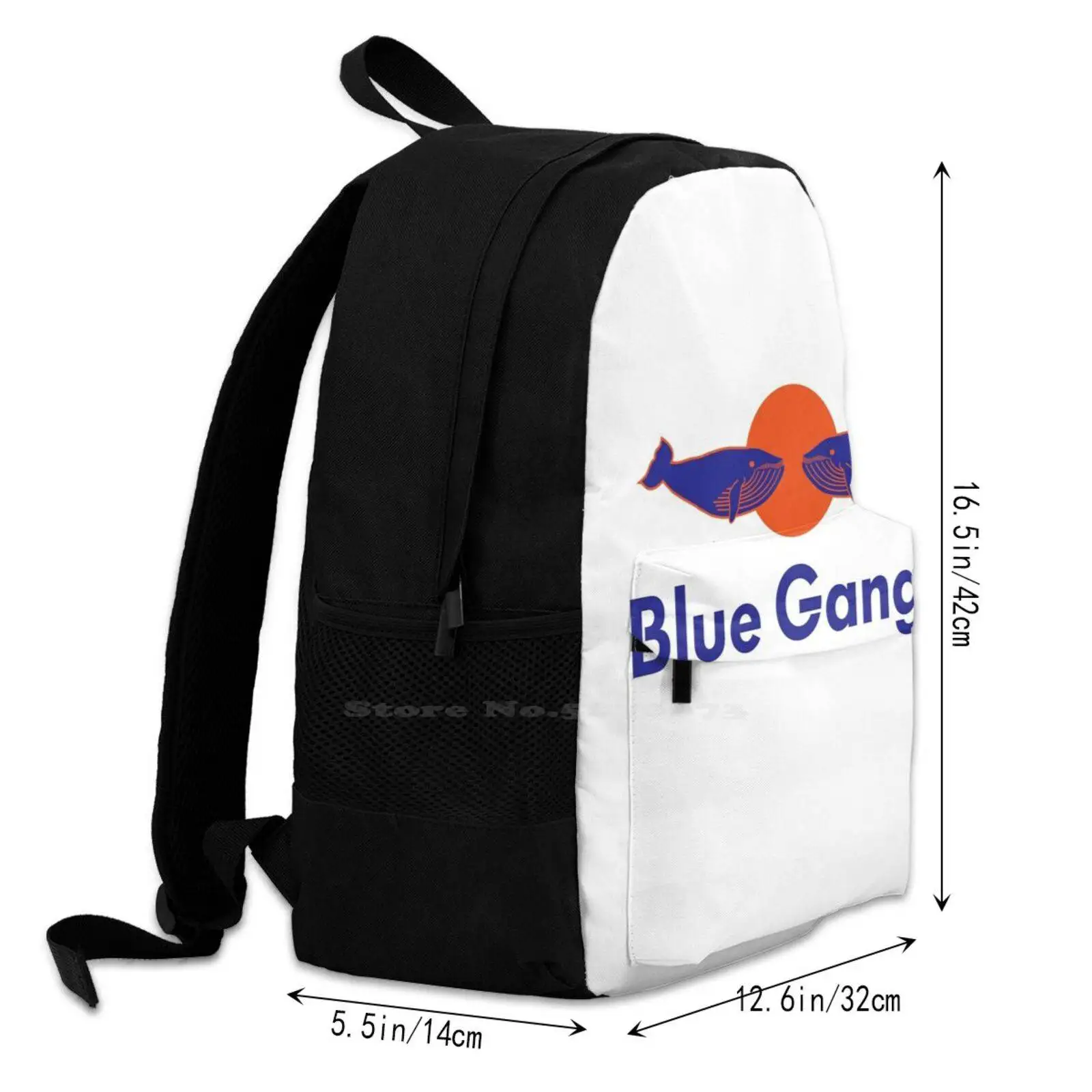 Вместительный школьный рюкзак Blue Gang с двумя китами дорожные сумки для ноутбука