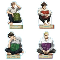 anime attack on titan acrylic stand pillow series eren jager rivaille ackerman cosplay figure model plate desktop decor kids toy
