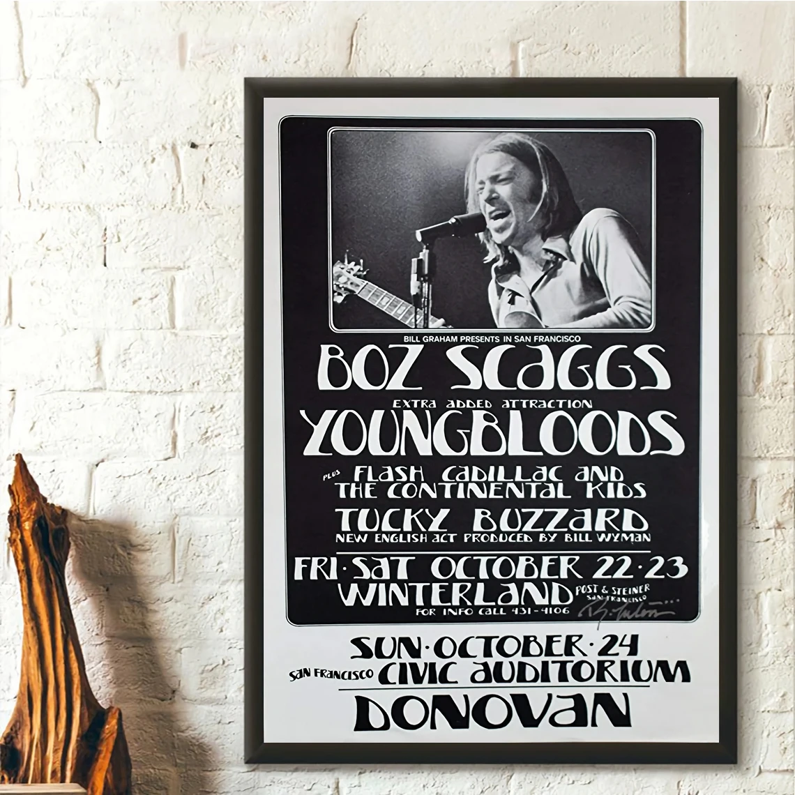 

Разнообразные винтажные музыкальные ретро-постеры с эмблемой общественного концерта Сан-Франциско, декоративные настенные картины (без ра...