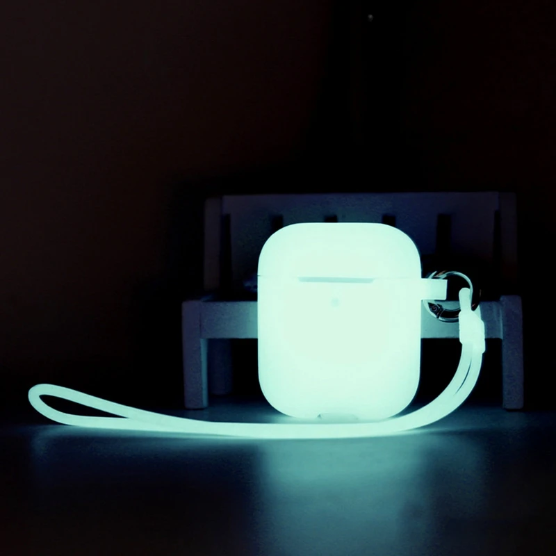 

Night Fluorescent Luminous Earphone Case For AirPods 1/2 Bluetooth Wireless Earphones Protective Case For Air Pods Cover
