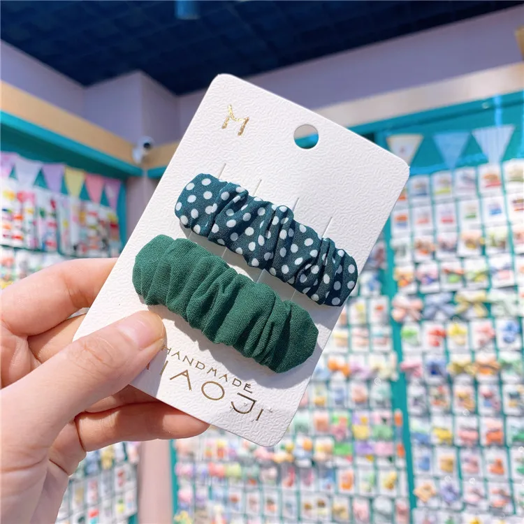 Pinza de pelo de estilo coreano para ni&ntilde;as peque&ntilde;as, horquillas con estampado de puntos, herramientas de peinado para el cabello para ni&ntilde;os, Clip Bb Ins, horquilla, pasadores, accesorios para el cabello-4