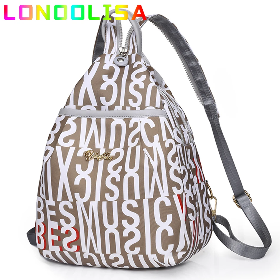 

Женская нагрудная сумка и рюкзак для девочек-подростков, дамские сумочки на плечо, повседневный женский рюкзак из ткани Оксфорд, большой же...