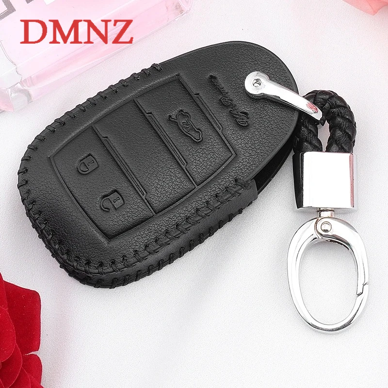 

Car key case cover leather remote key chain For Alfa romeo Stelvio Giulia Key protection case