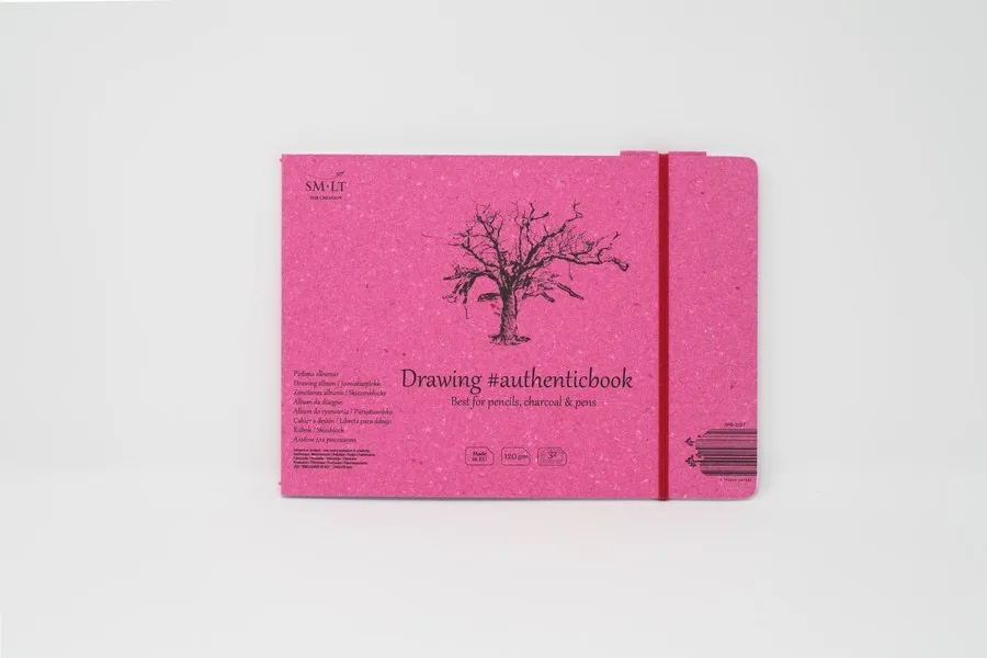 Sketchbook SM-LT Drawing # authentication book 24 5X18 2 cm 32L 120g/m2 White stitching | Канцтовары для офиса и дома
