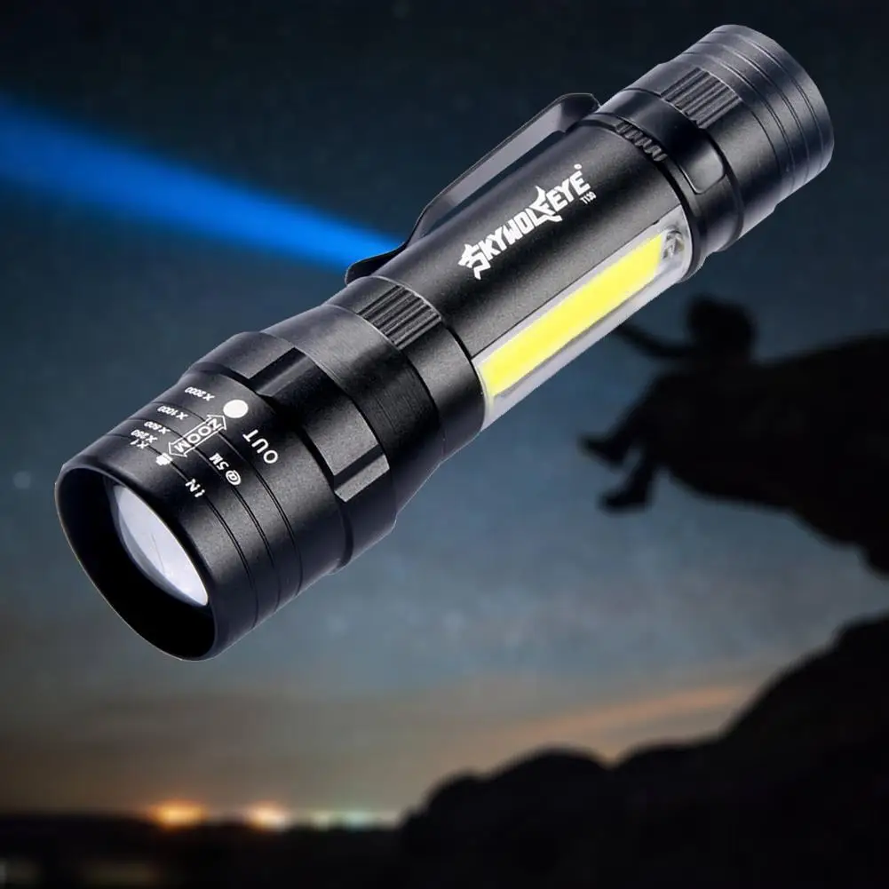 Портативный алюминиевый светодиодный фонарь фонарик из алюминиевого сплава