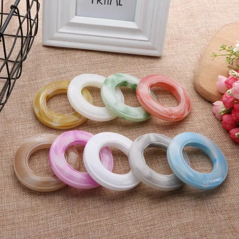 20pcs A Lot Curtain Rings for Home Decoration High-grade imitation jade Accessories Plastic Eyelet | Дом и сад