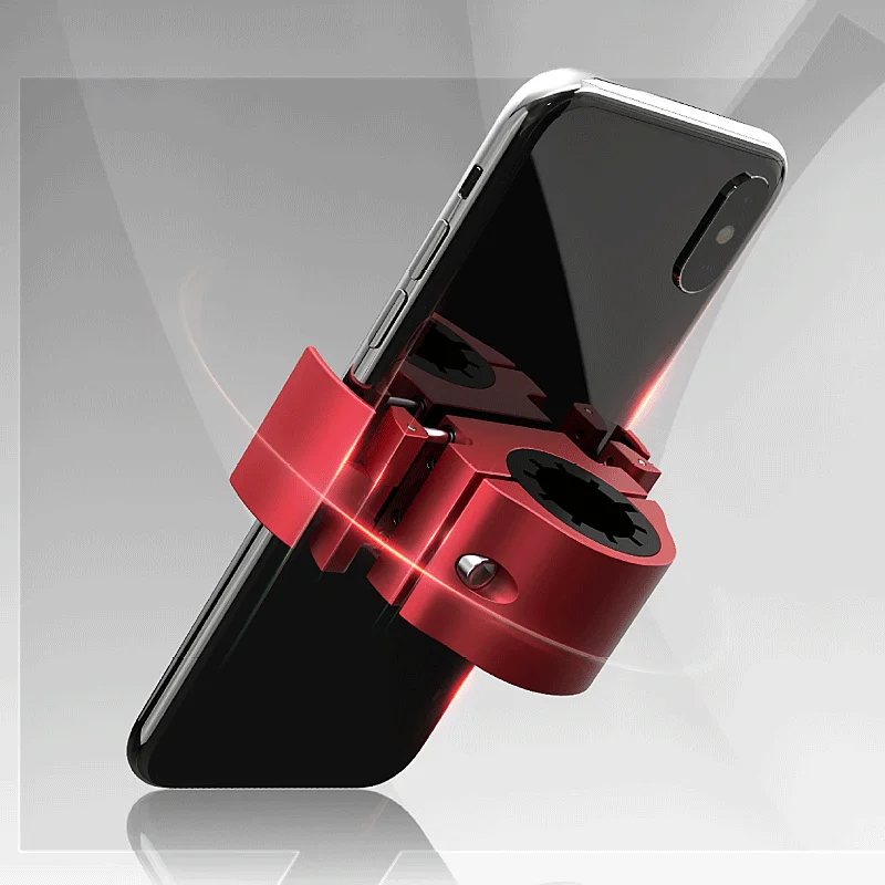 

Universal 22.2mm bicycle phone holder hidden design aluminum alloy non-slip phone holder mountain bike road bike hidden bracket