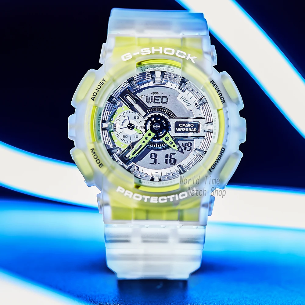 Часы Casio g shock мужские спортивные брендовые Прозрачные наручные часы с твердостью