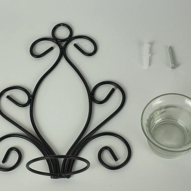 Креативные скандинавские металлические настенные подсвечники железный