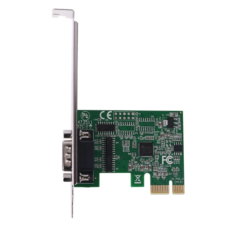 PCIE к DB9 RS232 последовательный порт Райзер карта PCI 99100 1S чипсет контроллер E Экспресс