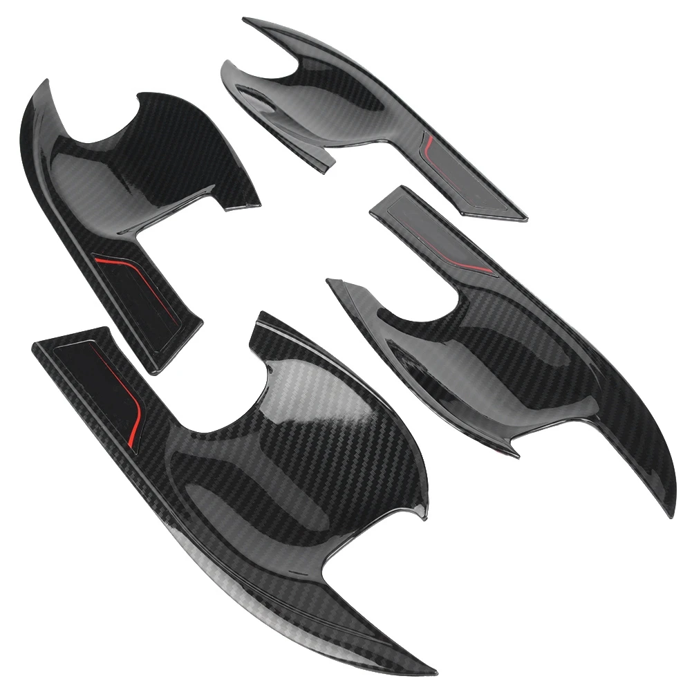 4 шт. карбоновый стиль Внешняя дверная чаша ручка Крышка Накладка для Honda Accord 10th 2018