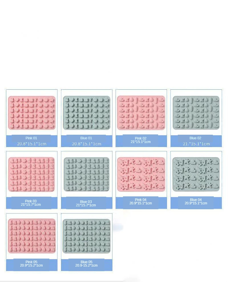 Силиконовая форма для выпечки шоколада антипригарная 28 форм желе фруктов конфет