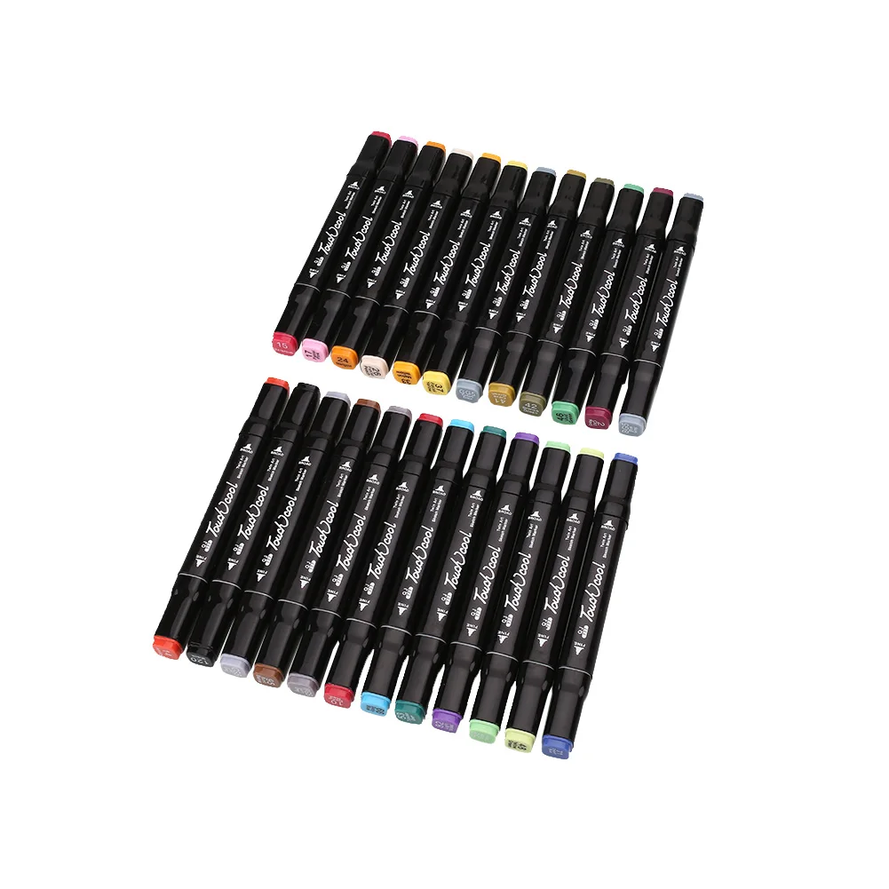 Маркеры художественные двусторонние на спиртовой основе каллиграфия красками