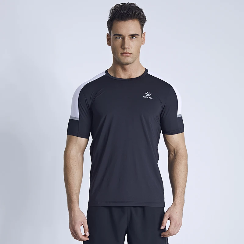 KELME Мужская футболка для футбола, баскетбола, бега, тренировок и упражнений, тренажерного зала, быстровысыхающий, для фитнеса, спорта, дышащий, компрессионный 871002